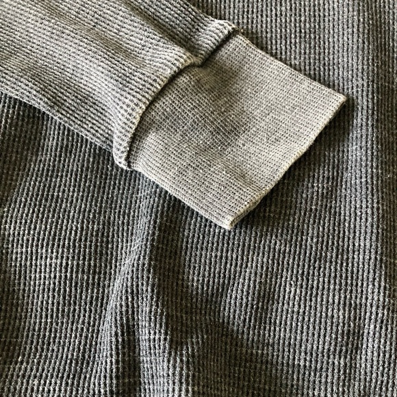 Ultra Flirt Waffle Knit Long Sleeved Pullover in Distressed Gray “Over It” - Picture 3 of 6